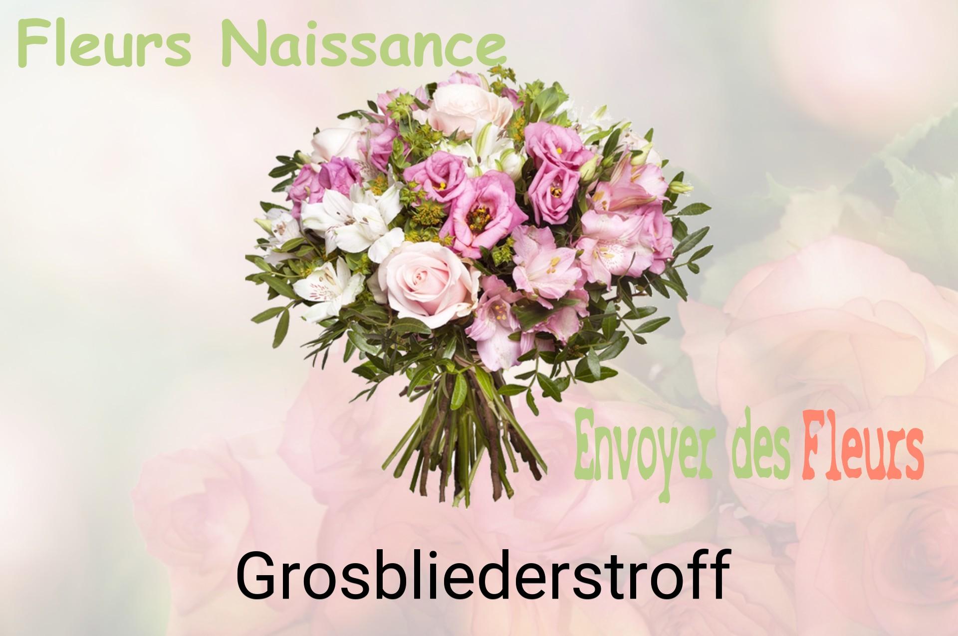 Bouquet de fleurs de naissance livré à Grosbliederstroff